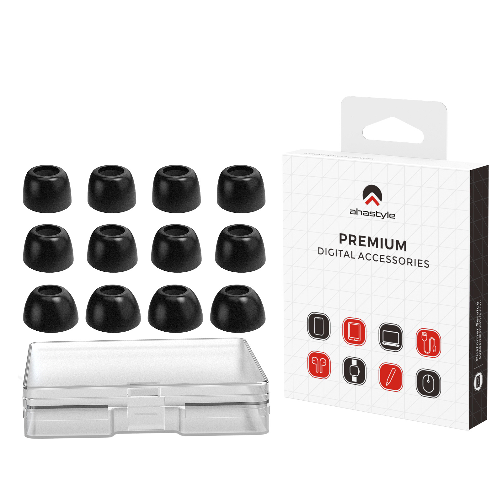 Đệm Cao Su Tai Nghe Bọt Biển AHastyle (6 cặp)