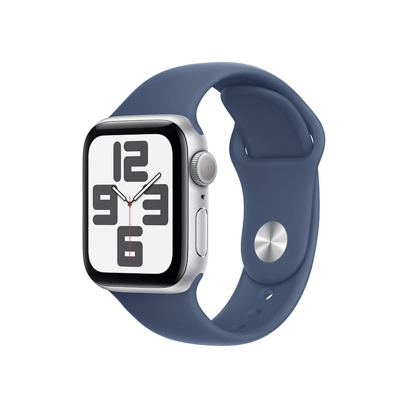 Apple Watch SE 2024 - GPS, 40mm - vỏ nhôm, dây cao su có kích thước màn hình 759mm vuông, độ phân giải 324 x 394