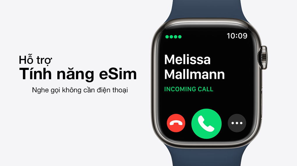 Apple Watch Series 7 LTE 45mm viền thép - Hỗ trợ sSim