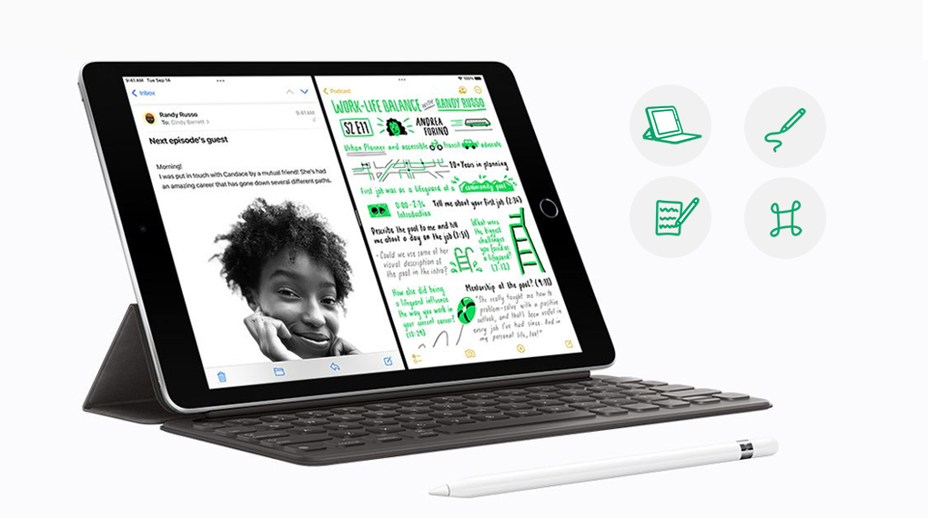Hỗ trợ kết nối với bàn phím ngoài - iPad 9 WiFi Cellular 64GB