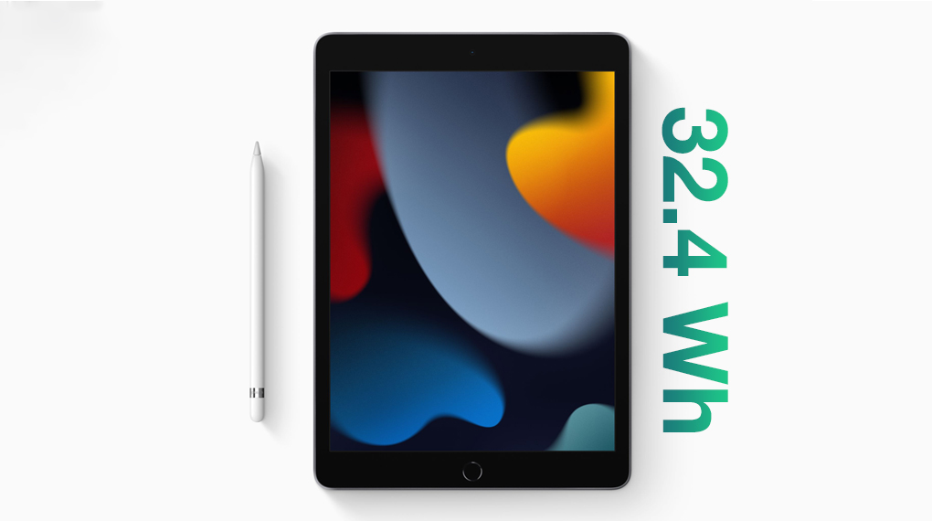 Dung lượng pin - iPad 9 WiFi Cellular 64GB