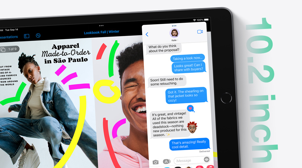 Sở hữu màn hình 10.2 inch - iPad 9 WiFi Cellular 64GB