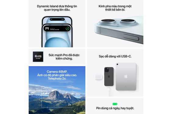 iPhone 15 sở hữu nguồn hiệu năng lớn lao